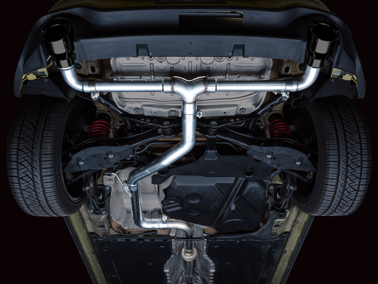 AWE Tuning Track Edition Exhaust with Diamond Black Tips - 2022-2024 Volkswagen MK8 GTI - STREETUNED