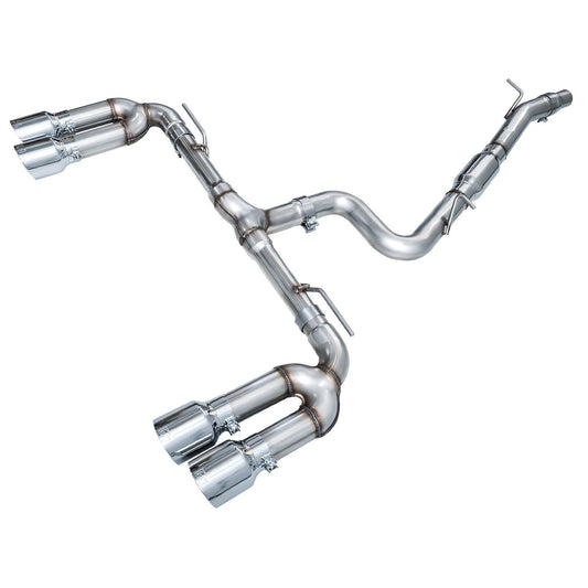 AWE Tuning 2022-2024 Audi 8Y S3 Track Edition Exhaust  - Chrome Silver Tips - STREETUNED