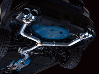 AWE Tuning Track Edition Exhaust with Chrome Silver Tips - 2022-2024 Subaru WRX (VB) - STREETUNED