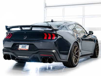 AWE Tuning SwitchPath Catback Exhaust w/ Quad Diamond Black Tips - 2024 Ford Mustang Dark Horse S650 RWD - STREETUNED