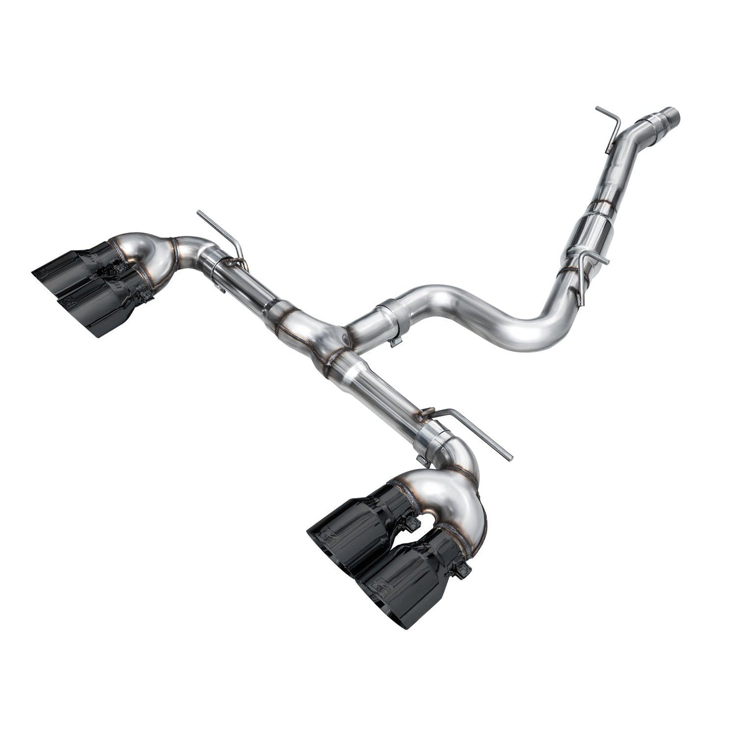 AWE Tuning Track Edition Quad Exhaust with Diamond Black Tips - 2022-2024 Volkswagen MK8 Golf R - STREETUNED