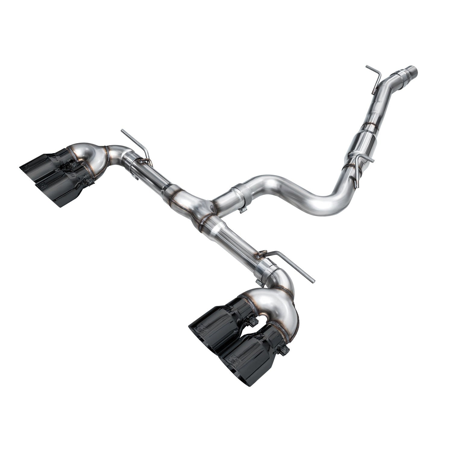 AWE Tuning Track Edition Quad Exhaust with Diamond Black Tips - 2022-2024 Volkswagen MK8 Golf R - STREETUNED