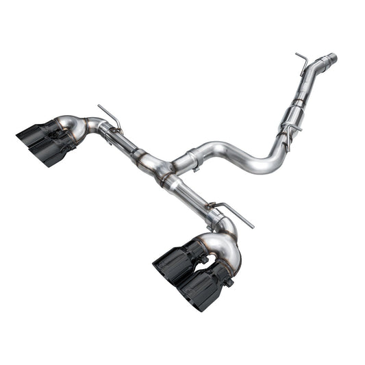 AWE Tuning Track Edition Quad Exhaust with Diamond Black Tips - 2022-2024 Volkswagen MK8 Golf R - STREETUNED