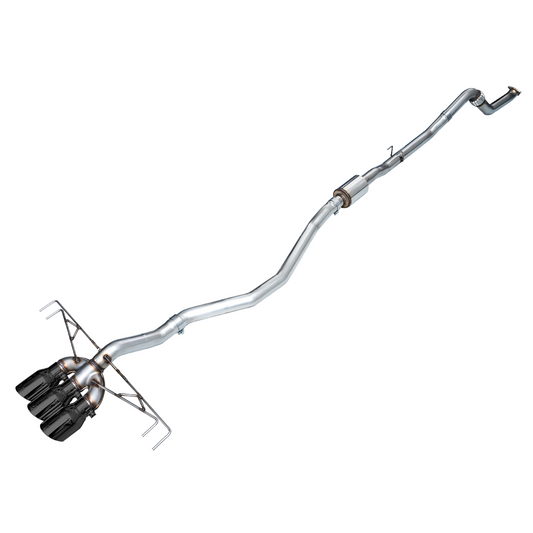 AWE Tuning Track Edition Exhaust w/ Triple Diamond Black Tips - 2023-2024 Honda Civic Type R FL5 - STREETUNED