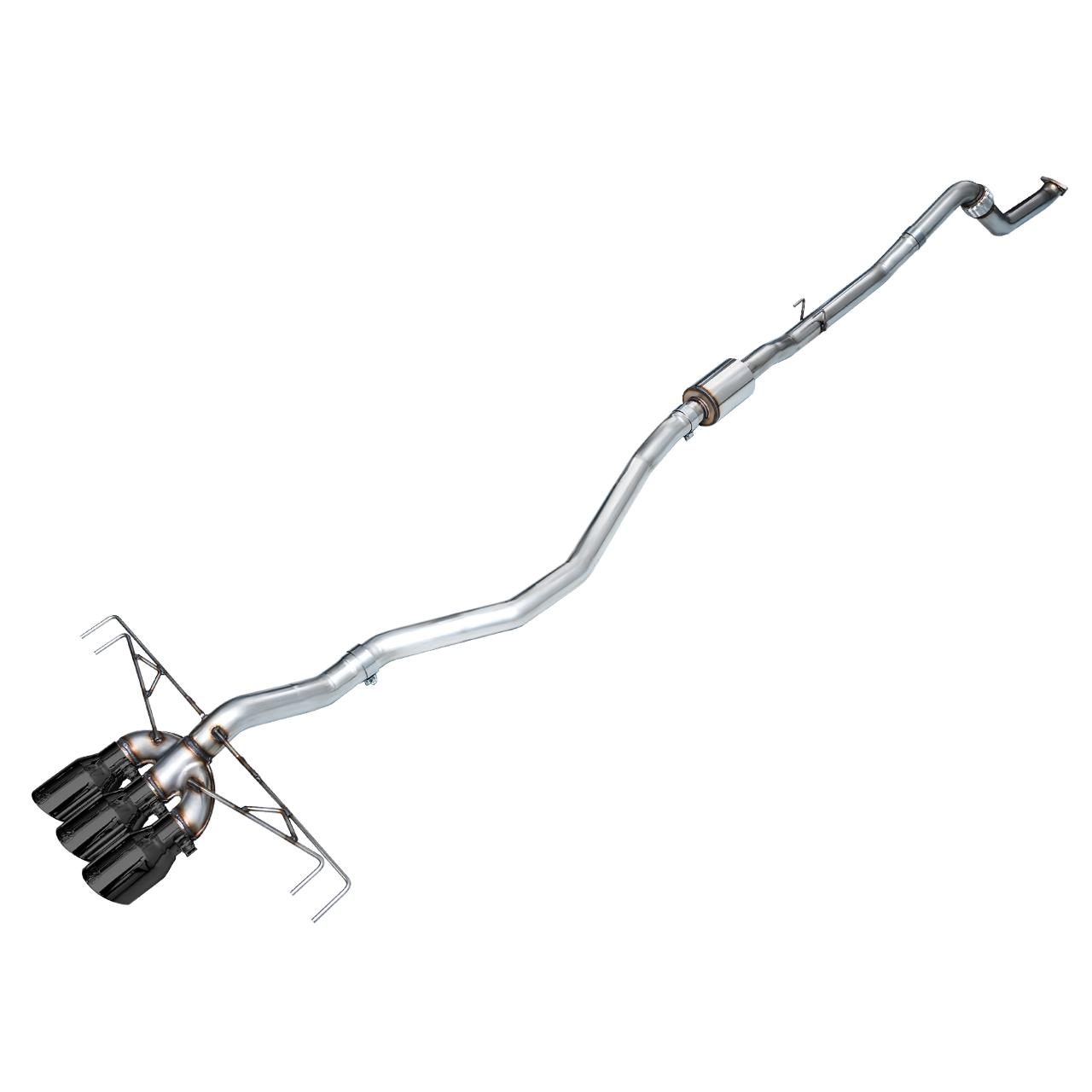 AWE Tuning Track Edition Exhaust w/ Triple Diamond Black Tips - 2023-2024 Honda Civic Type R FL5 - STREETUNED
