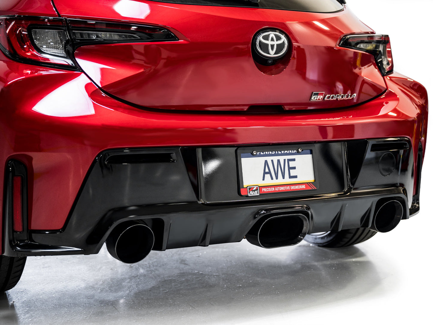 AWE Tuning Track Edition Exhaust with Diamond Black Tips - 2023-2024 Toyota GR Corolla - STREETUNED