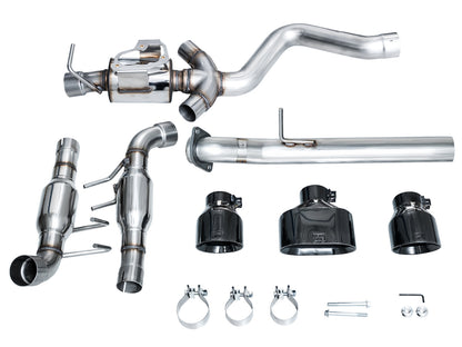 AWE Tuning Track Edition Exhaust with Diamond Black Tips - 2023-2024 Toyota GR Corolla - STREETUNED