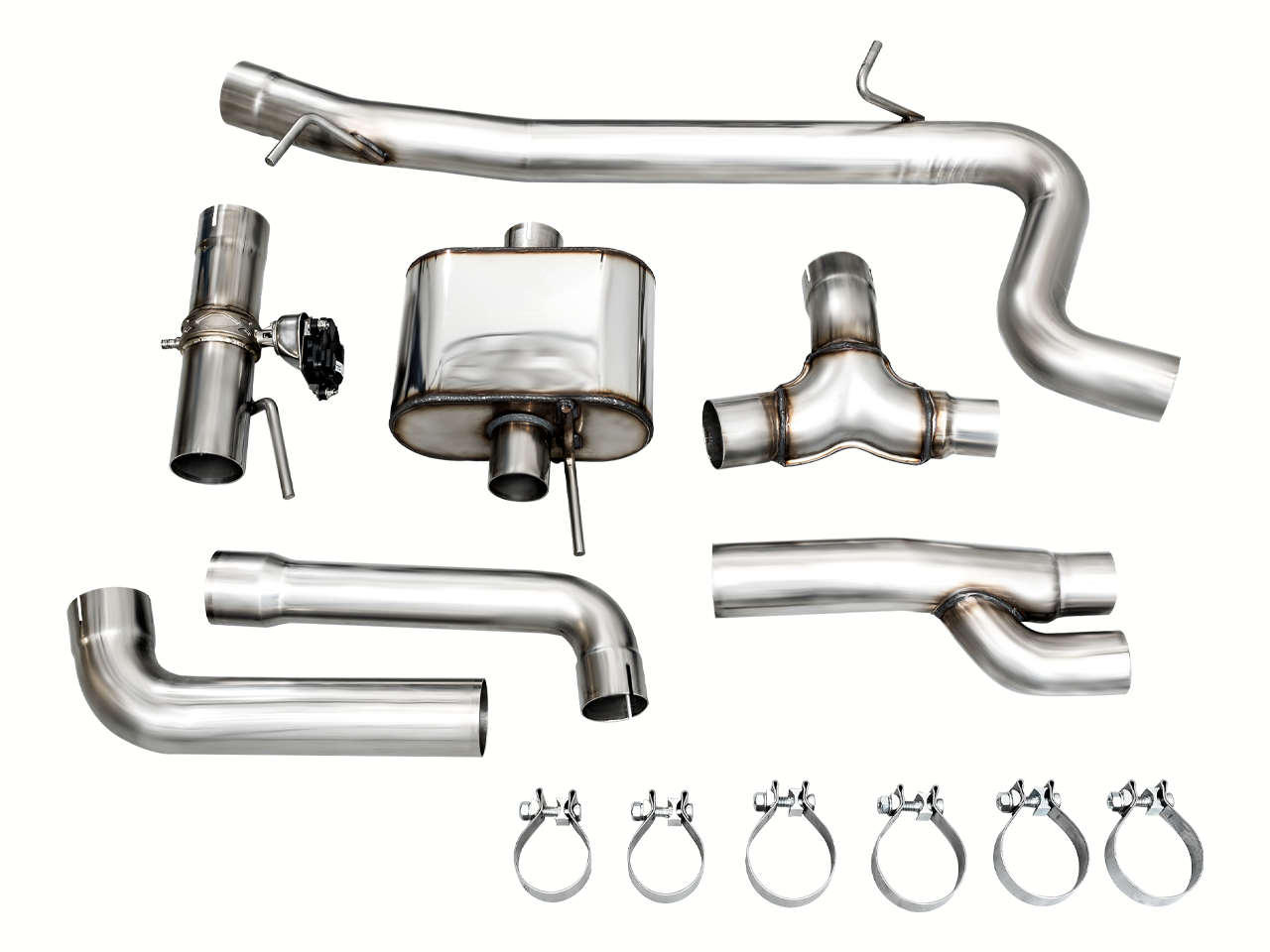 AWE Tuning SwitchPath CatBack Exhaust (No Tips) - 2022-2023 Audi 8Y RS3 - STREETUNED