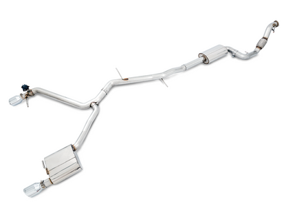 AWE Tuning SwitchPath Exhaust Dual Outlet With Chrome Silver Tips (Includes DP and Remote) - 2015-2018 Audi B9 A4 - STREETUNED