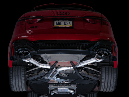 AWE Tuning SwitchPath Catback Exhaust With Diamond Black Tips - 2020-2024 Audi C8 RS6/RS7 - STREETUNED