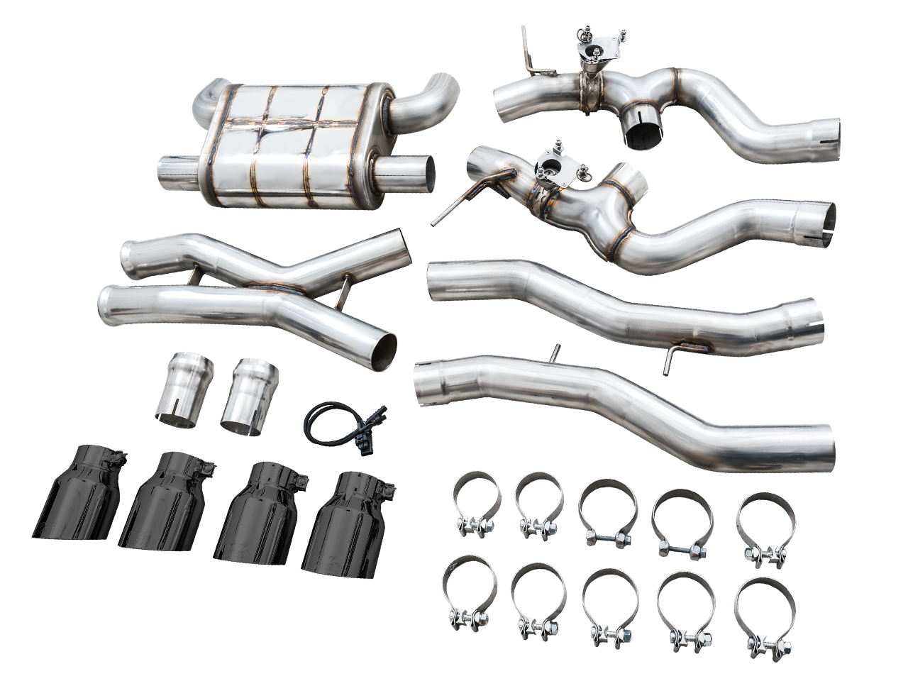 AWE Tuning SwitchPath Catback Exhaust with Diamond Black Tips - 2021-2024 BMW G80 M3/G82 M4 - STREETUNED