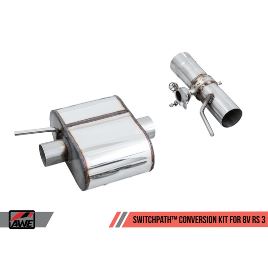 AWE Tuning 18-19 Audi TT RS Coupe 8S/MK3 2.5L Turbo SwitchPath Exhaust Conversion Kit - STREETUNED