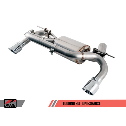 AWE Tuning BMW F22 M235i / M240i Touring Edition Axle-Back Exhaust - Chrome Silver Tips (102mm) - STREETUNED