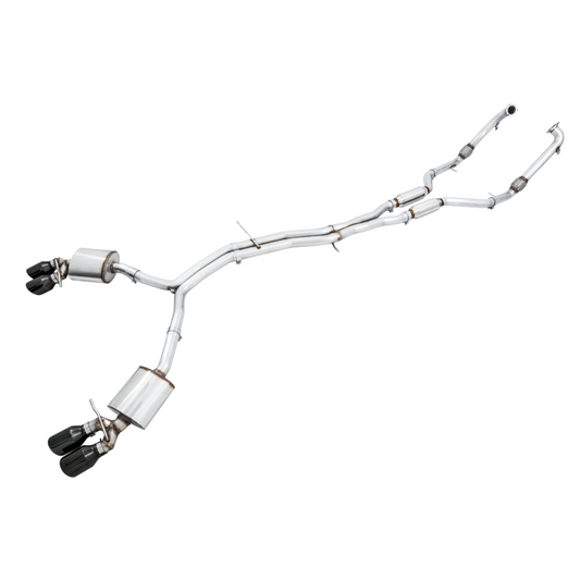 AWE Tuning Audi B9 S5 3.0T Touring Edition Exhaust - Diamond Black Tips (90mm) - STREETUNED