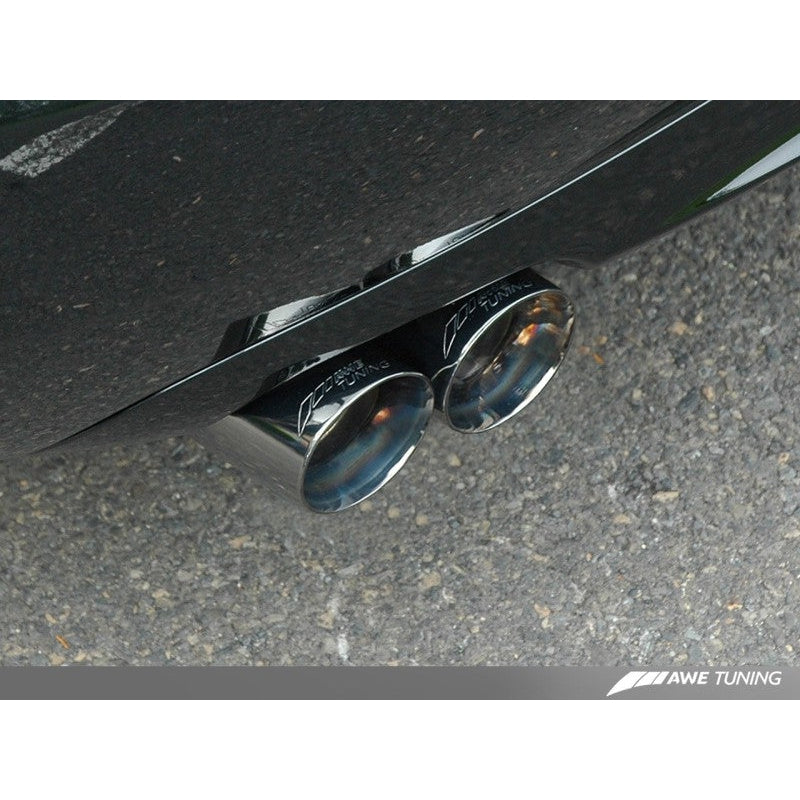 AWE Tuning Audi B7 S4 Track Edition Exhaust - Diamond Black Tips - STREETUNED