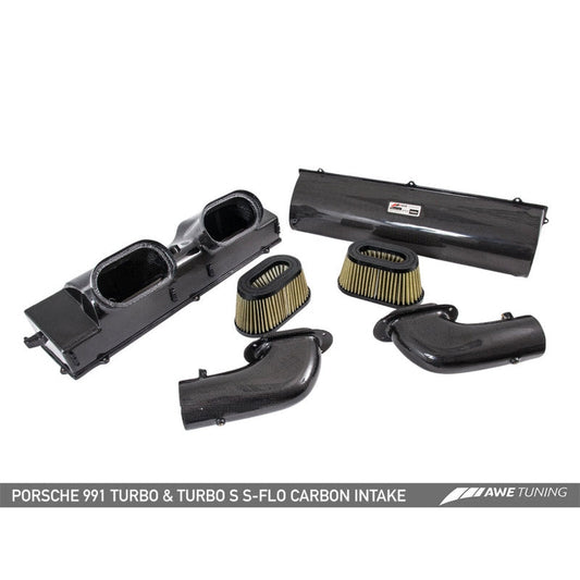 AWE Tuning S-FLO Carbon Intake - 2014-2019 Porsche 991 (991.2) Turbo and Turbo S - STREETUNED
