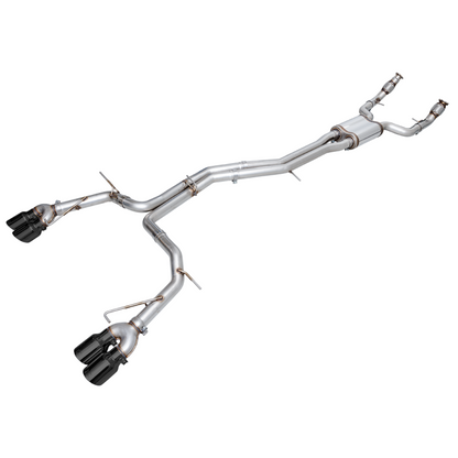 AWE Tuning 19-23 Audi C8 S6/S7 2.9T V6 AWD Track Edition Exhaust - Diamond Black Tips - STREETUNED