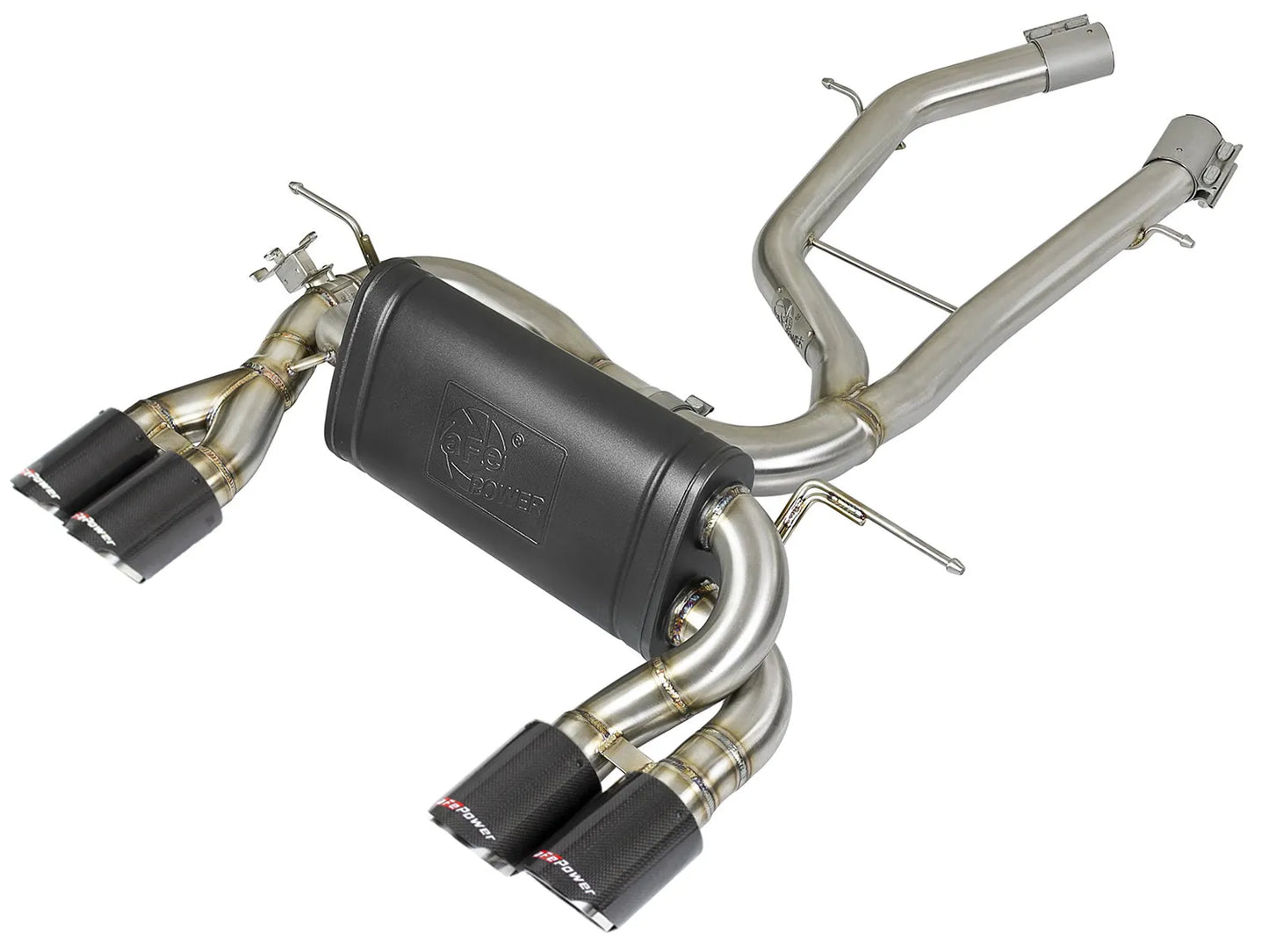 aFe MACH Force-Xp 3" to 2-1/2" 304 Stainless Steel Axle-Back Exhaust System - 2015-2020 BMW M3/M4