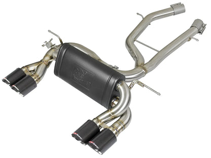 aFe MACH Force-Xp 3" to 2-1/2" 304 Stainless Steel Axle-Back Exhaust System - 2015-2020 BMW M3/M4