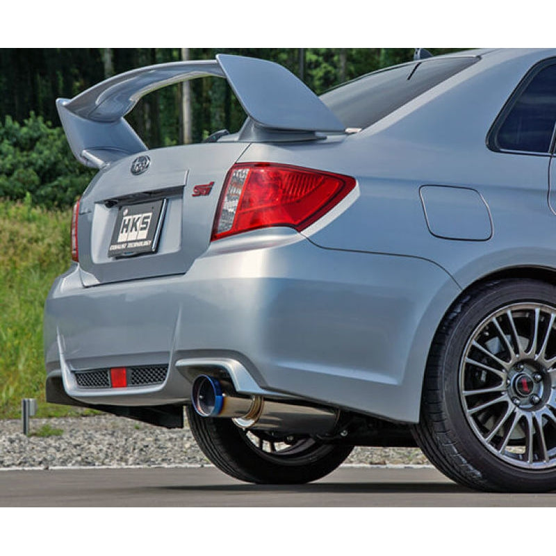 HKS Racing Muffler Exhaust - 2011-2014 Subaru WRX STI