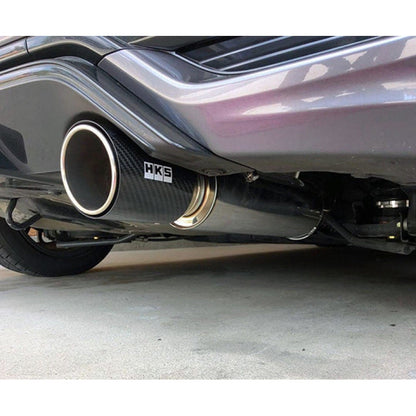 HKS Hi-Power Muffler w/ Carbon Tips - 2015-2020 Honda Fit