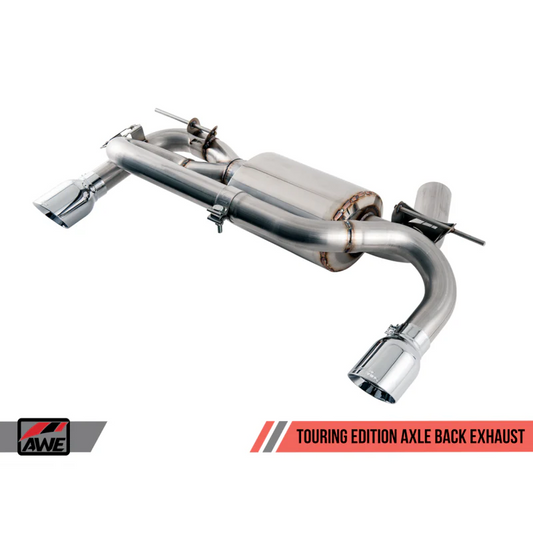 AWE Tuning BMW F3X 335i/435i Touring Edition Axle-Back Exhaust - Chrome Silver Tips (102mm) - STREETUNED