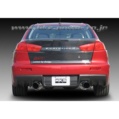 HKS Hi-Power Dual Tip Catback Exhaust - 2008-2016 Mitsubishi Evolution X