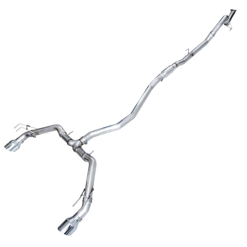 AWE Tuning Track Edition Catback Exhaust with Dual Chrome Silver Tips - 2022-2024 Honda Civic Si FE1 FWD - STREETUNED