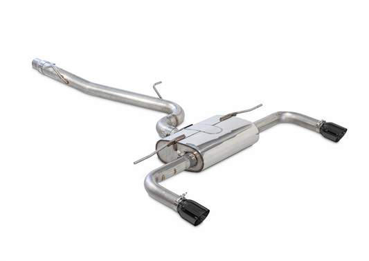 AWE Tuning Touring Edition Exhaust With Dual Outlet Diamond Black Tips (90mm) - 2015-2020 Audi 8V A3 - STREETUNED