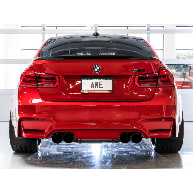 AWE Tuning SwitchPath Catback Exhaust With Diamond Black Tips - BMW 2015-2020 F8X M3/M4 - STREETUNED