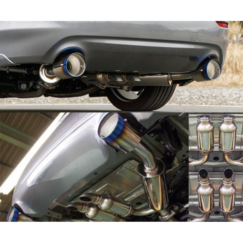 HKS Hi-Power Titanium Tip Catback Exhaust - 2014-2018 Infiniti Q50