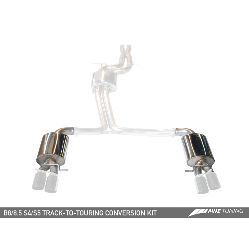 AWE Tuning Audi B8.5 S4/S5 3.0T Track to Touring Edition Conversion Kit (for Kits w/102mm Tips) - STREETUNED