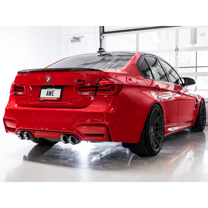 AWE Tuning SwitchPath Catback Exhaust With Chrome Silver Tips For BMW 2015-2020 F8X M3/M4 - STREETUNED