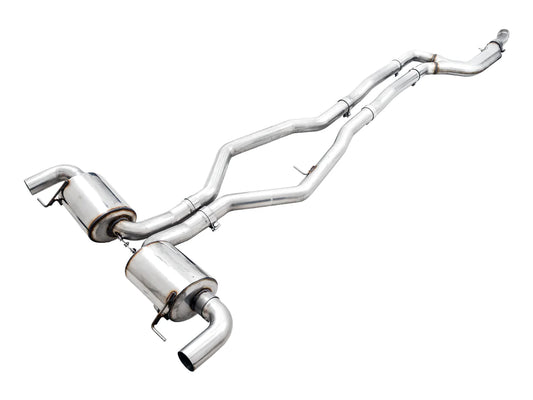 AWE Tuning Non-Resonated Touring Edition Exhaust - 2019-2024 BMW M340i/M440i (G20) (Use OE Tips) - STREETUNED
