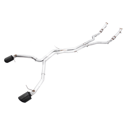 AWE Tuning Audi B9.5 RS5 Sportback Non-Resonated Track Edition Exhaust - RS-Style Diamond Blk Tips - STREETUNED