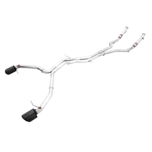 AWE Tuning Audi B9.5 RS5 Sportback Non-Resonated Track Edition Exhaust - RS-Style Diamond Blk Tips - STREETUNED