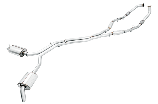 AWE Tuning Resonated Touring Edition Cat-Back Exhaust - No Tips (Turn Downs) - 2018-2023 Audi B9 SQ5 - STREETUNED