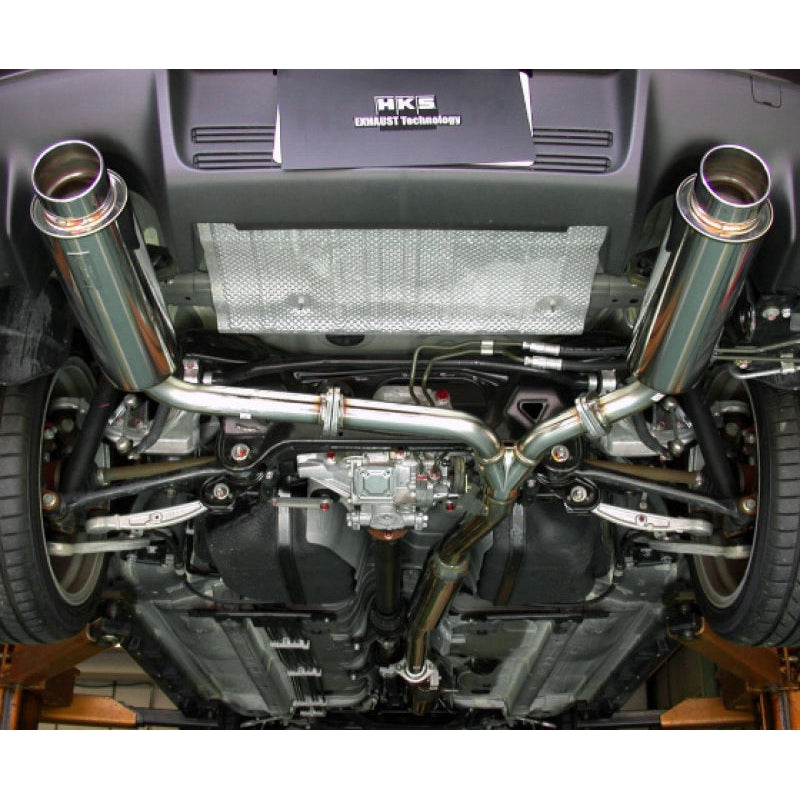 HKS Silent Hi-Power Exhaust System - 2008-2015 Mitsubishi Evolution X