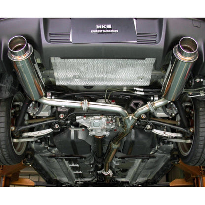 HKS Silent Hi-Power Exhaust System - 2008-2015 Mitsubishi Evolution X
