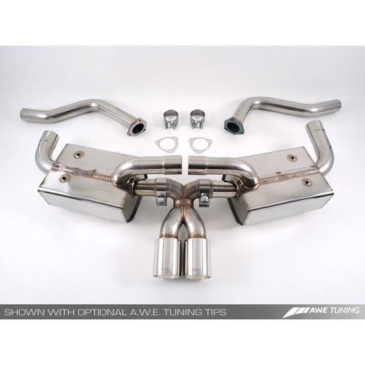 AWE Tuning Performance Muffler - 2009-2012 Porsche 987 Cayman/Cayman S/Boxster - STREETUNED