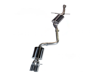 AWE Tuning Touring Edition Exhaust With Single Side Polished Silver Tips - 2009-2016 Audi B8 A4 - STREETUNED