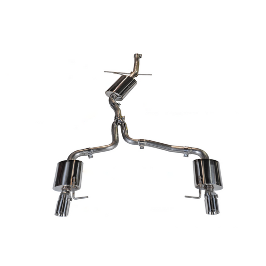 AWE Tuning Audi 8R Q5 2.0T Touring Edition Exhaust - Polished Silver Tips - STREETUNED