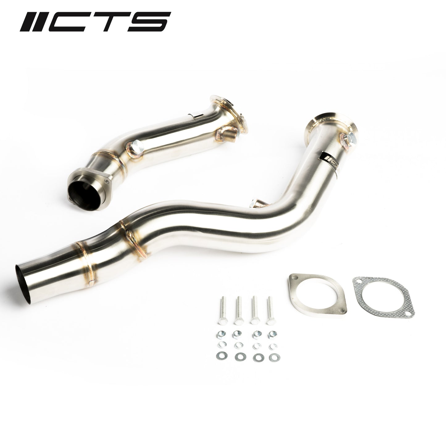 CTS Turbo 3″ Stainless Steel Catless Downpipes - 2015-2021 BMW S55 F80/F82/F87 M3/M4/M2 Competition - STREETUNED