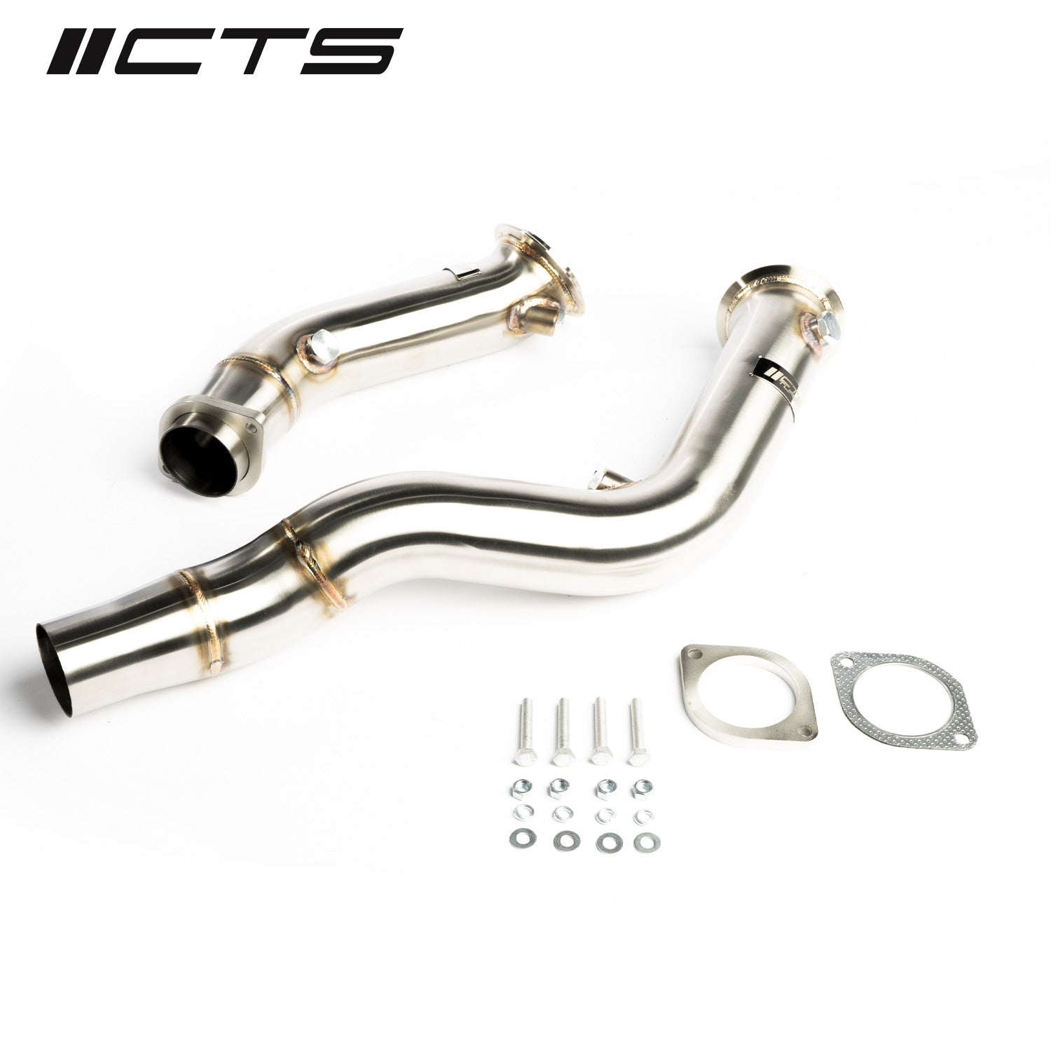 CTS Turbo 3″ Stainless Steel Catless Downpipes - 2015-2021 BMW S55 F80/F82/F87 M3/M4/M2 Competition - STREETUNED