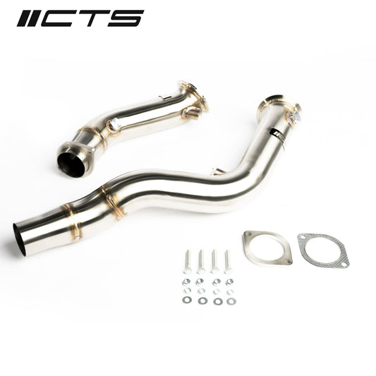 CTS Turbo 3″ Stainless Steel Catless Downpipes - 2015-2021 BMW S55 F80/F82/F87 M3/M4/M2 Competition - STREETUNED