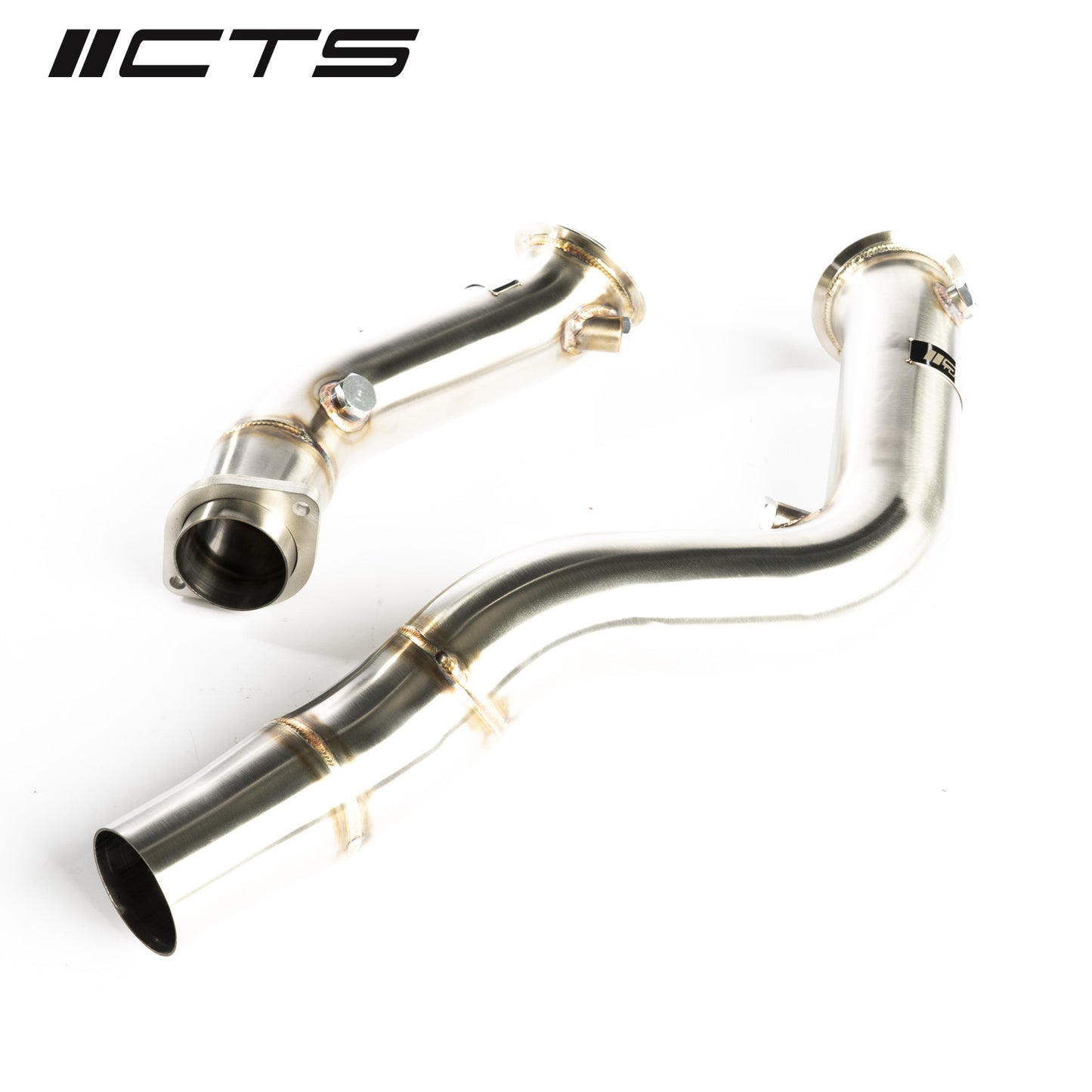 CTS Turbo 3″ Stainless Steel Catless Downpipes - 2015-2021 BMW S55 F80/F82/F87 M3/M4/M2 Competition - STREETUNED