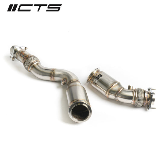 CTS Turbo 3" Stainless Steel High-Flow Cats - 2015-2021 BMW S55 F80/F82/F87 M3/M4/M2 Competition - STREETUNED