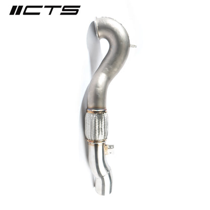 CTS Turbo Single High-Flow Catted Downpipe - 2018+ Audi 8V/8Y RS3/Audi 8S TTRS 2.5T EVO - STREETUNED