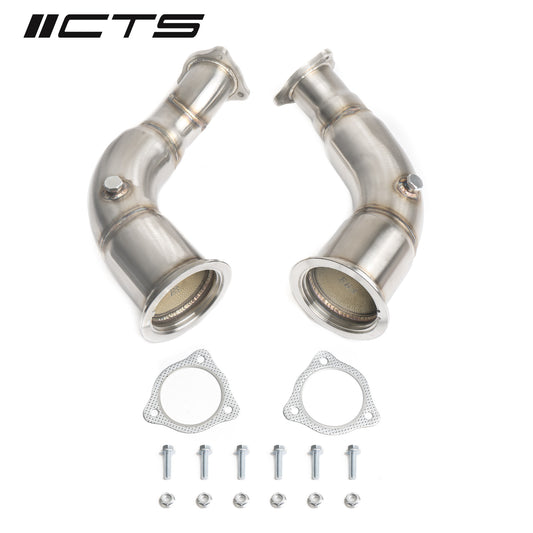 CTS Turbo High-Flow Catted Downpipe - 2018+ Audi B9 RS5 - STREETUNED