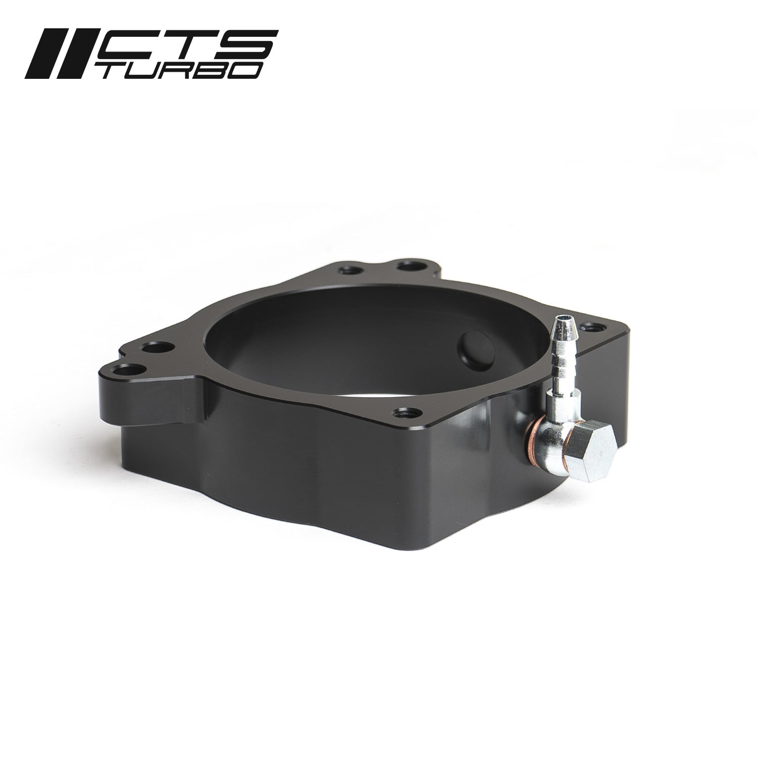 CTS Turbo Throttle Body Spacer with Boost Tap and Meth Injection Port - 2018+ Audi 8V/8Y RS3/Audi 8S TTRS 2.5T EVO - STREETUNED